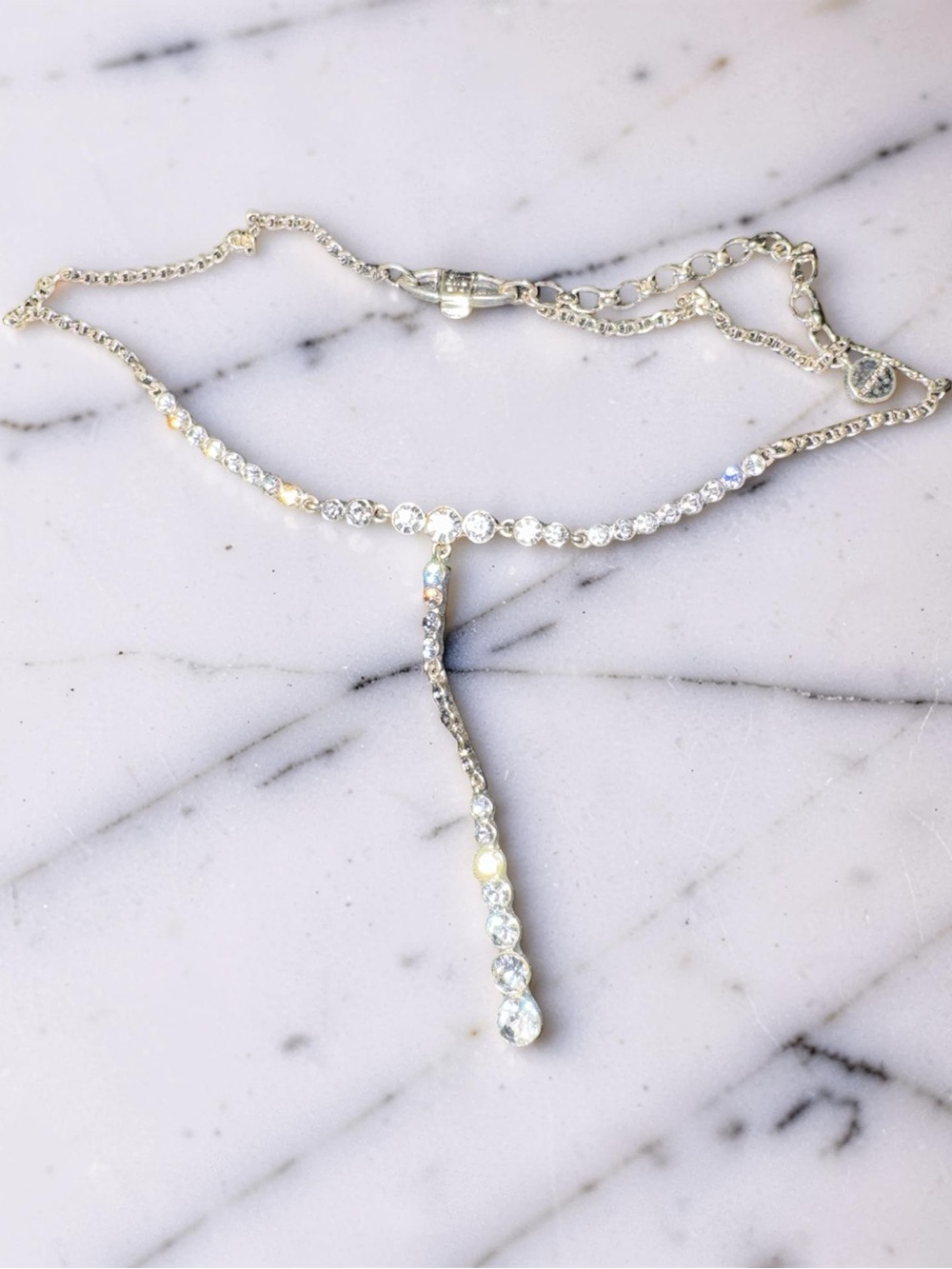 Givenchy Lariat Tennis Necklace - Picture 3 of 7